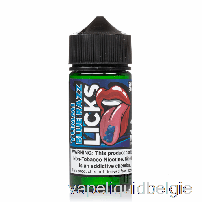 Vape België Yummi Blauwe Framboos - Likstenen Roll Upz - 100ml 0mg